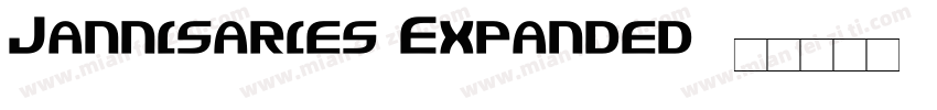 Jannisaries Expanded字体转换